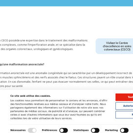 Malformations anorectales - Hôpital de Montréal pour enfants