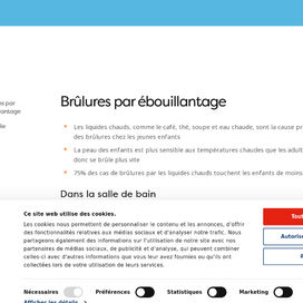 Gestion des brûlures - Hôpital de Montréal pour enfants