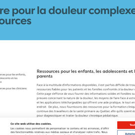 Centre pour la douleur complexe - Ressources - Hôpital de Montréal pour enfants