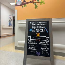 Se préparer à quitter l’USIN - Hôpital de Montréal pour enfants